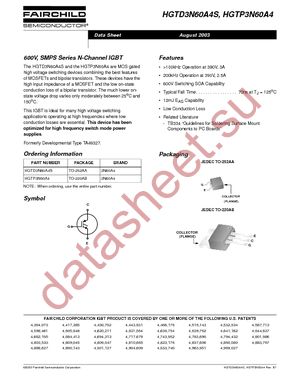 HGTP3N60A4 datasheet  